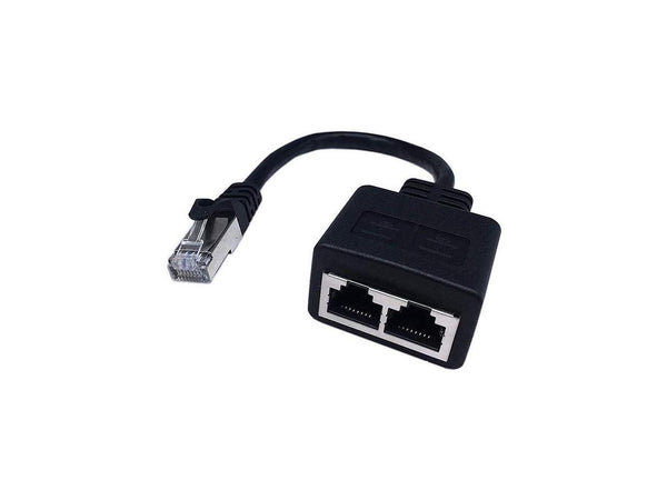4XEM 2-to-1 RJ45 Splitter Cable Adapter F/M- CAT6 4XCAT6SPLITTER