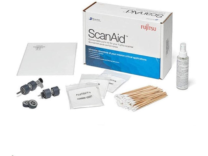 Fujitsu ScanAid Cleaning Supplies And Consumables Kit FI-7800 FI-7900