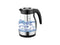 Brentwood KT-1962W 1.7L Cordless Electric Glass Tea Kettle Pot with Tea Infuser