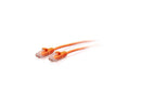 C2G 7ft Cat6a Snagless Unshielded UTP Slim Ethernet Patch Cable Orange C2G30177