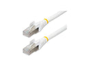 StarTech 5ft CAT6a Snagless S/FTP Ethernet Cable White NLWH5FCAT6APATCH