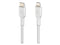 BELKIN CAA004bt1MWH White Braided USB-C to Lightning Cable, Boost Charge