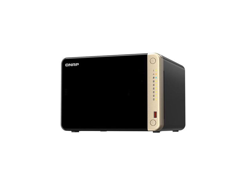 QNAP Turbo NAS TS-664-8G 6-Bay Diskless SAN/NAS Storage System TS6648GUS