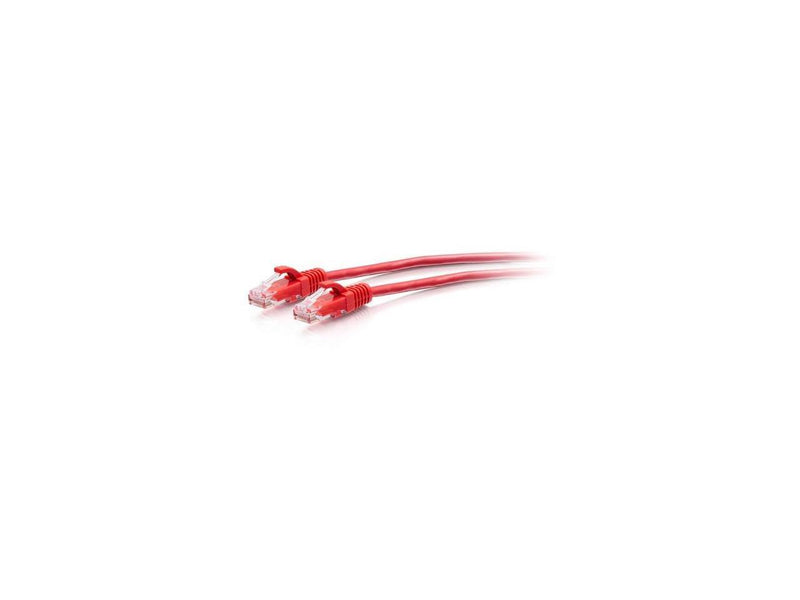 C2G 7ft Cat6a Snagless Unshielded UTP Slim Ethernet Patch Cable Red C2G30163