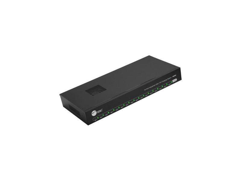 SIIG 16-Port Industrial USB-C PD Charging Station 600W Supports IDUS0A11S1