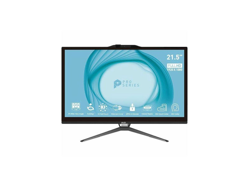 MSI All-in-One Computer PRO AP222T 13M-059US Intel Core i3-13100 8GB DDR4 512GB