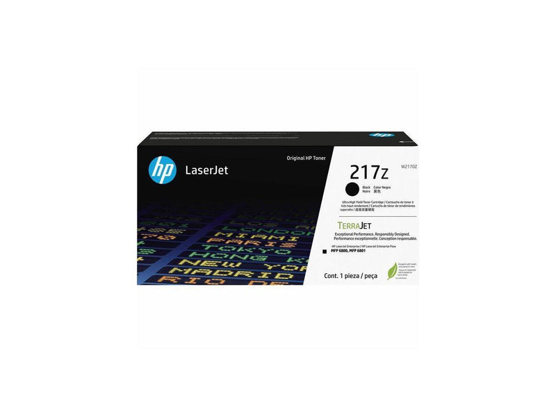 HP 217Z Ultra High Yield Black Original LaserJet Toner Cartridge, Average
