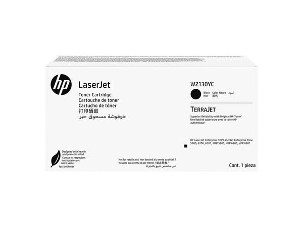 HP 213Y Original Laser Toner Cartridge Black Pack W2130YC