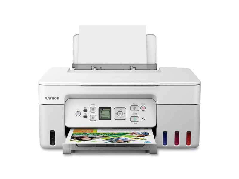 Canon PIXMA G3270 MegaTank All-in-One Wireless Inkjet Color Printer (White)