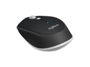 Logitech Compact Mouse - Optical - Wireless - Bluetooth - Black - Tilt Wheel