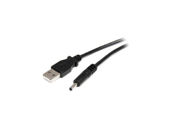 StarTech.com USB2TYPEH2M Black USB to 3.4mm power cable - Type H barrel - 2m