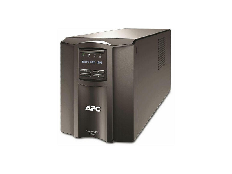 APC Smart-UPS, Line Interactive, 1000VA, Tower, 120V, 8x NEMA 5-15R outlets,