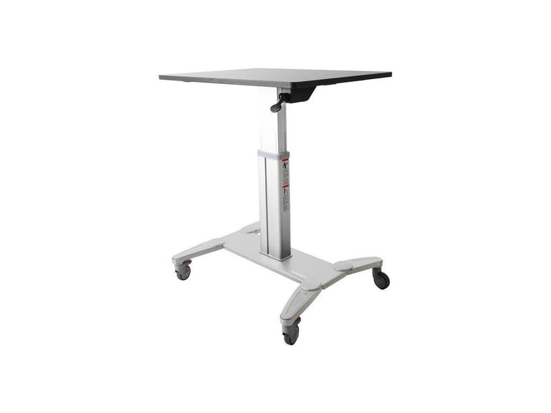 StarTech.com Sit Stand Mobile Workstation - Rolling Desk - One-Touch Height