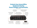 Eaton Tripp Lite Series 600VA 300W 120V Standby UPS 4 NEMA 5-15R Outlets Surge +