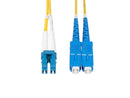 StarTech 3m 9.8ft LC to SC UPC OS2 Single Mode Duplex Fiber Optic Cable 9/125