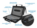 MAXCases Explorer 5 Work-In Case w/Pocket 14" w/ Shoulder Strap Black