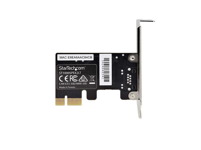 StarTech 1-Port Gigabit PCIe Network Adapter Card, Low-Profile NIC ST1000SPEX2LT