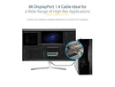 StarTech 1ft 30cm DisplayPort 1.4 Cable 8K 60Hz HDR10 UHD 4K 120Hz Video DP to