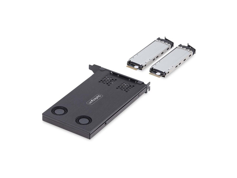 StarTech Dual-Bay M.2 NVMe SSD to PCIe x8 Removable Mobile Rack