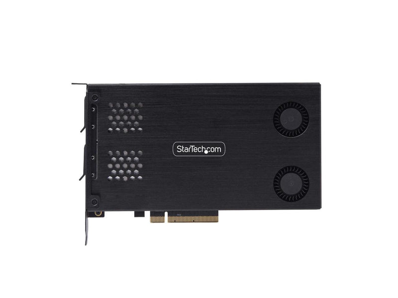 StarTech Dual-Bay M.2 NVMe SSD to PCIe x8 Removable Mobile Rack