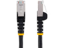 StarTech 8ft CAT6a Snagless S/FTP Network Patch Cable Black NLBK8FCAT6APATCH
