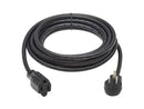 Tripp Lite 15ft Power Extension Cord Right-Angle NEMA 5-15P to NEMA 5-15R