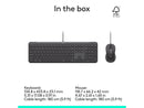 Logitech Signature Slim Wired Combo MK625 Optical Wired Mouse Graphite