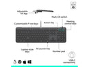 Logitech Signature Slim Wired Combo MK625 Optical Wired Mouse Graphite