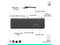 Logitech Signature Slim Wired Combo MK625 Optical Wired Mouse Graphite
