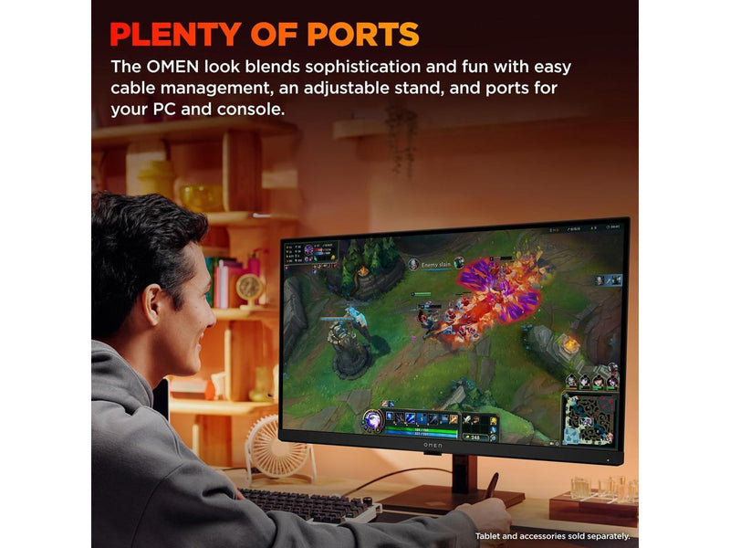 HP OM27QG2 27 inch OMEN QHD 180Hz Gaming Monitor