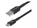 StarTech 1ft 30cm USB-A to USB-C Charging Cable Charge & Sync 3A USB 2.0 TPE