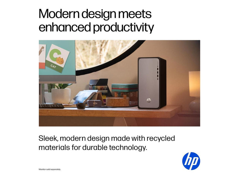 HP OmniDesk M02-0010 Desktop Computer i3-14100 8GB 512GB SSD W11H B5RK6AAABA