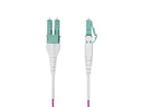 StarTech 5m (16.4ft) LC to LC (UPC) OM4 Multimode Fiber Optic Cable, Erika