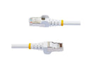 StarTech 12ft CAT6a Snagless S/FTP Ethernet Cable White NLWH12FCAT6APATCH