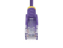 StarTech 50ft CAT6 Snagless UTP Network Patch Cable Purple N6PAT50PLS