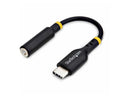 StarTech 5in (12.7cm) USB-C to 3.5mm TRRS Headphone/Headset Jack Audio Adapter,