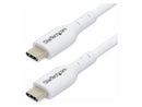 StarTech 1m (3.3ft) White USB-C Charging Cable, USB C Cable, USB 2.0 Type-C