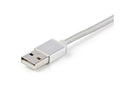 StarTech 6ft USB Multi-Charging Cable, USB-A to Lightning/USB-C/Micro-USB
