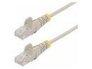 StarTech 15ft Gray Slim CAT6 Ethernet Cable, Snagless RJ45, LSZH, 28AWG Pure