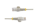 StarTech 15ft Gray Slim CAT6 Ethernet Cable, Snagless RJ45, LSZH, 28AWG Pure