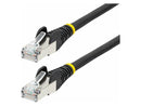 StarTech 6in CAT6a Ethernet Cable - Black - Low Smoke Zero Halogen (LSZH) -