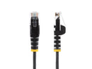 StarTech 15ft Black Slim CAT6 Ethernet Cable, Snagless RJ45, LSZH, 28AWG Pure