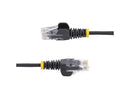 StarTech 15ft Black Slim CAT6 Ethernet Cable, Snagless RJ45, LSZH, 28AWG Pure