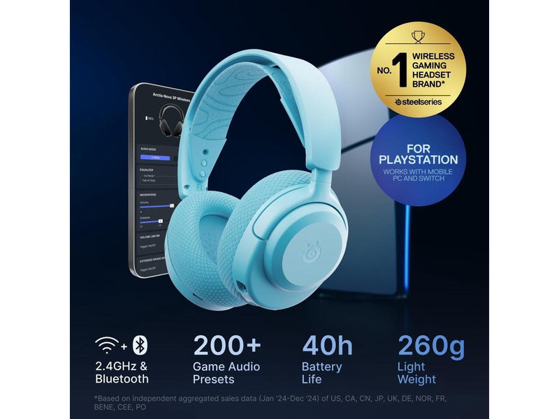 SteelSeries Arctis Nova 3P Wireless Multi-Platform Gaming Headset - Mobile App