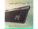 Logitech Signature Slim Solar+ Wireless Bluetooth Keyboard Graphite 920013755