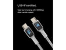 Belkin BoostCharge 3.3ft Braided USB-C to USB-C Cable, White CAB004BT2MWH