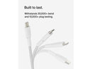 Belkin BoostCharge 3.3ft Braided USB-C to USB-C Cable, White CAB004BT2MWH