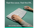 Logitech Wave Keys & Lift Vertical Mouse Ergonomic Wireless Keyboard and Mouse