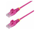 StarTech 5ft CAT6 Snagless UTP Ethernet Cable Slim Pink N6PAT5PKS