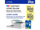 Brother Genuine LC506Y Standard Yield Yellow Ink Cartridge